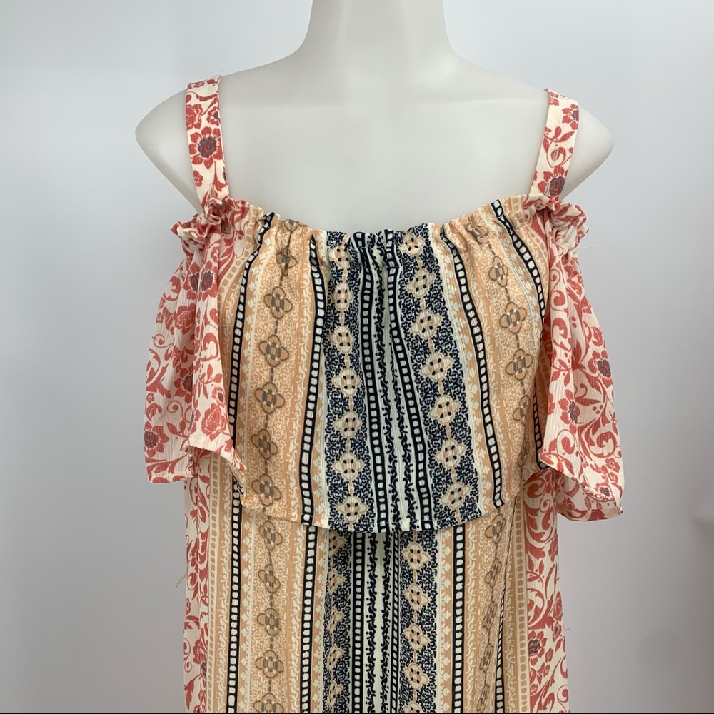 AUW Maxi Dress Multi Color Print